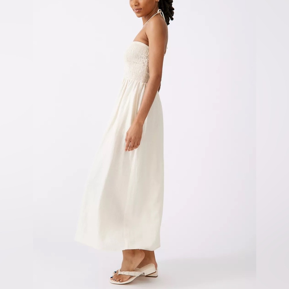 Urban Renewal Eco Linen Smocked Convertible Halter Tube Maxi Dress - Picture 7 of 10